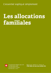Brochure «Les allocations familiales»